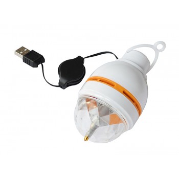 Светодиодная диско-лампа USB 3W Rotating RGB